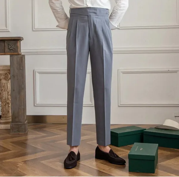 Stone_Grey_Classic_Buckle_Gurkha_Pants