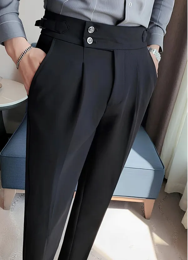 Beige_Signature_Buttoned_Gurkha_Pants