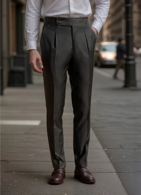 Beige_Signature_Buttoned_Gurkha_Pants