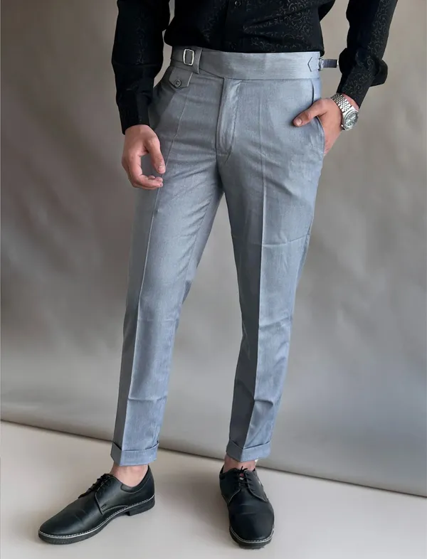 Stone_Grey_Single_Pleated_Buckle_Gurkha_Pants
