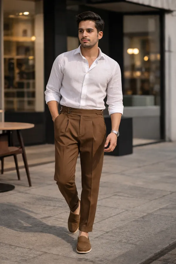 Wood_Brown_Signature_Buttoned_Gurkha_Pants