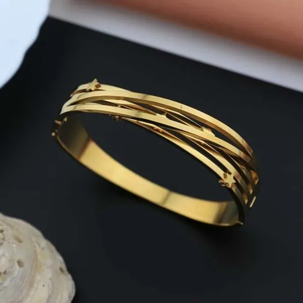 Elegant_Gold_Toned_Multilayer_Bangle_Bracelet_For_Women