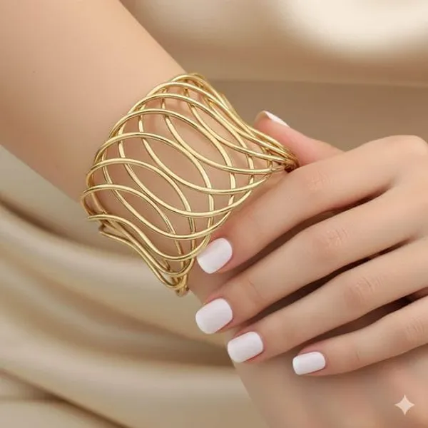 Gold_Plated_Hollow_Cuff_Bracelet_Open_Wave_Design_Statement_Bangle_For_Women