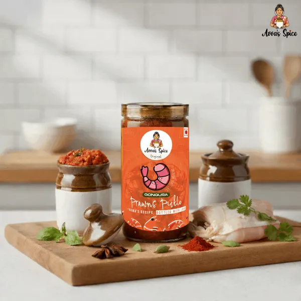 Homemade_Gongura_Prawns_Pickle