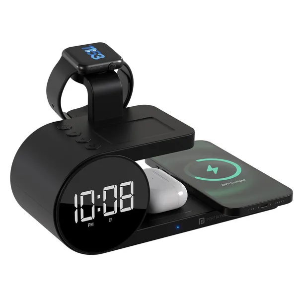 Black_3_In_1_Wireless_Charging_Station_With_Alarm_Clock_And_Led_Display
