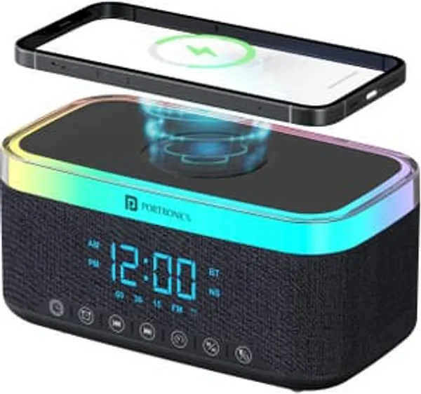 Black_Wireless_Charging_Alarm_Clock_With_Bluetooth_Speaker_And_Rgb_Light