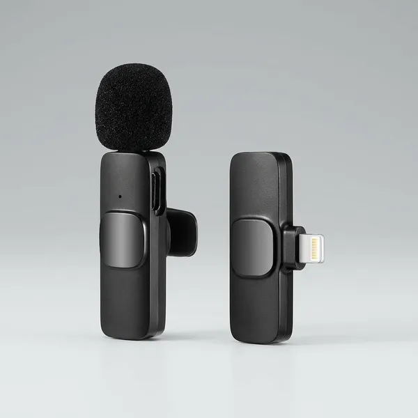 Black_Wireless_Microphone_For_Mobile_Phones_Lightning_Connector