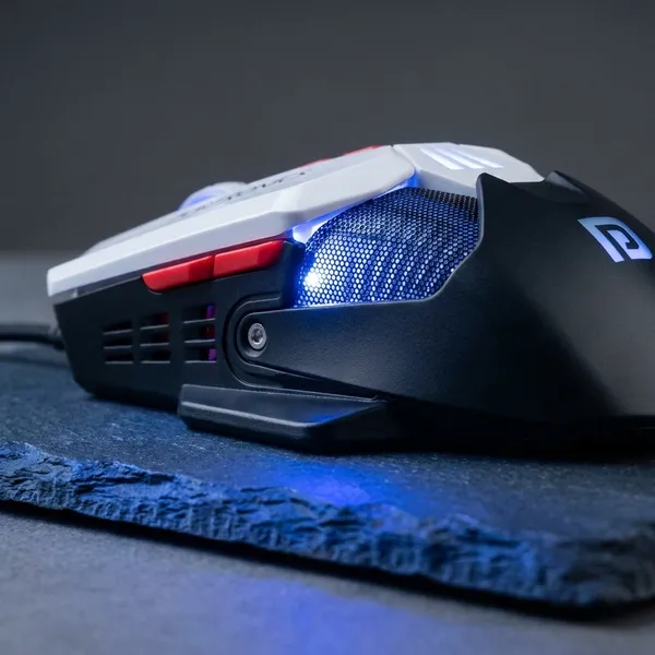 White_And_Black_Portronics_Toad_12_Optical_Rgb_Gaming_Mouse_With_7_Programmable_Buttons