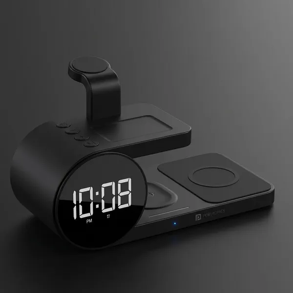 Black_3_In_1_Wireless_Charging_Station_With_Alarm_Clock_And_Led_Display