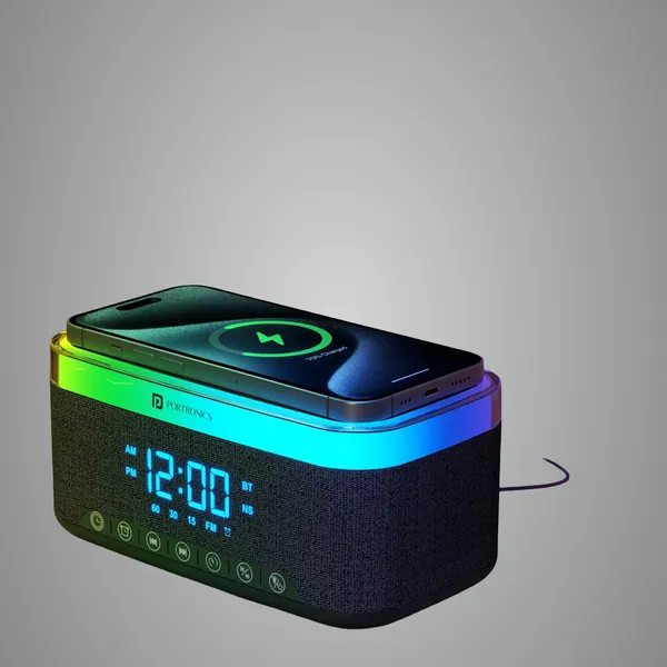 Black_360_Degree_Rgb_Led_Alarm_Clock_With_Wireless_Charging_And_Bluetooth_Speaker
