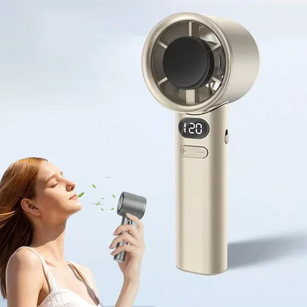 Grey_Handheld_Portable_Mini_Fan_With_Led_Display_120_Speed_Settings