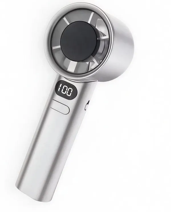 Silver_Portable_Handheld_Hair_Dryer_With_Digital_Display