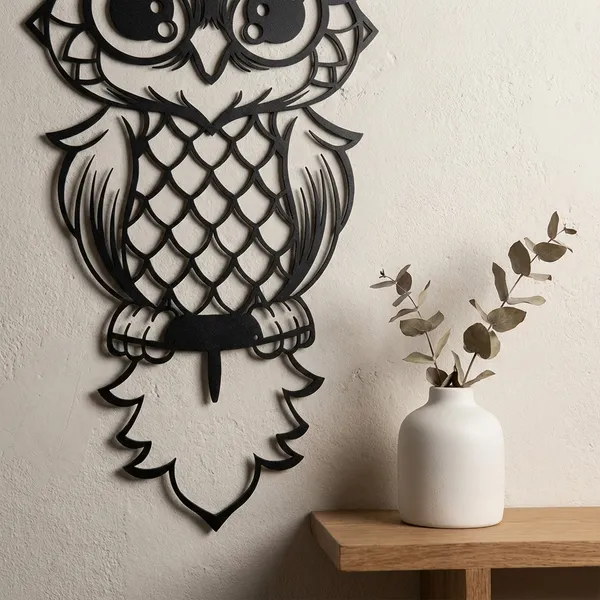 Decorative_Metal_Owl_Wall_Art_-_Black_Outline_Design