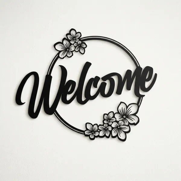 Welcome_Sign_Metal_Wall_Decor_With_Floral_Accents