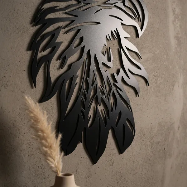 Decorative_Eagle_Head_Wall_Decal_Sticker_-_Black_Tribal_Design