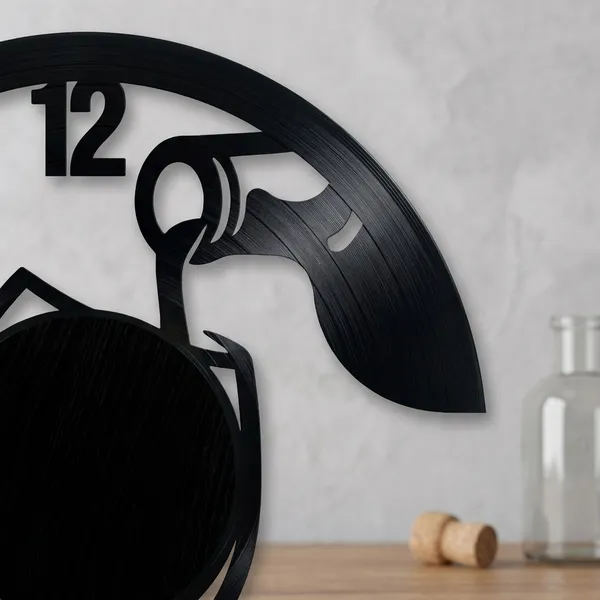 Decorative_Wall_Clock_With_Motorcycle_Design_-_Black_Metal_Silhouette