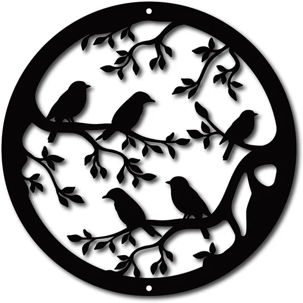 Birds_on_Tree_Branch_Metal_Wall_Art_|_Round_Birds_Nature_Wall_Decor