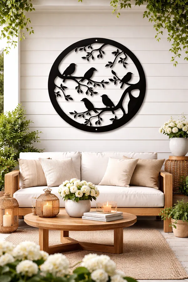Birds_on_Tree_Branch_Metal_Wall_Art_|_Round_Birds_Nature_Wall_Decor