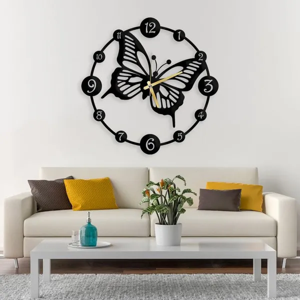 Butterfly_Ring_Metal_Wall_Clock_Art