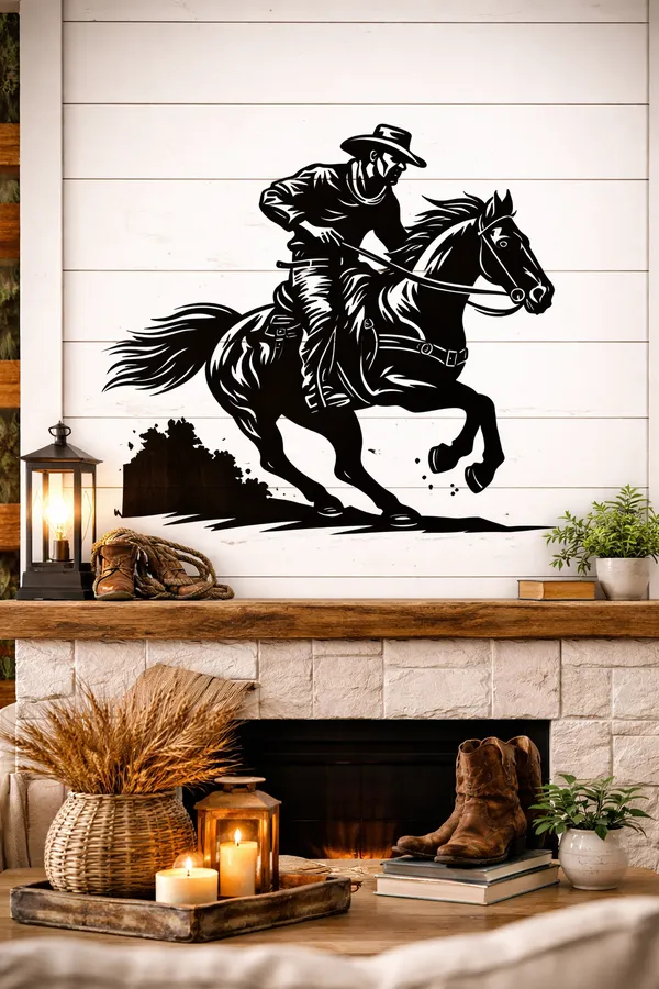 Cowboy_Horse_Rider_Metal_Wall_Art_|_Western_Horse_Riding_Metal_Wall_Decor