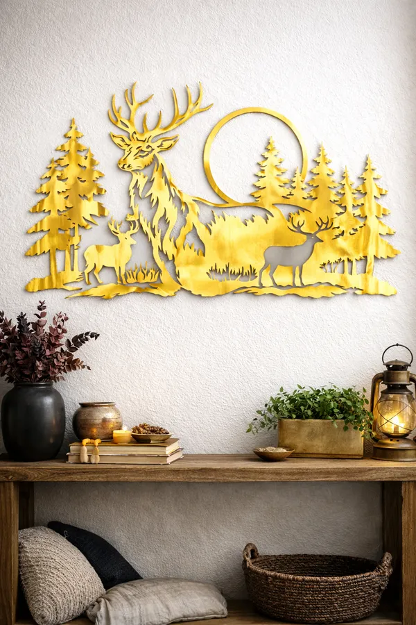 Deer_Forest_Metal_Wall_Art