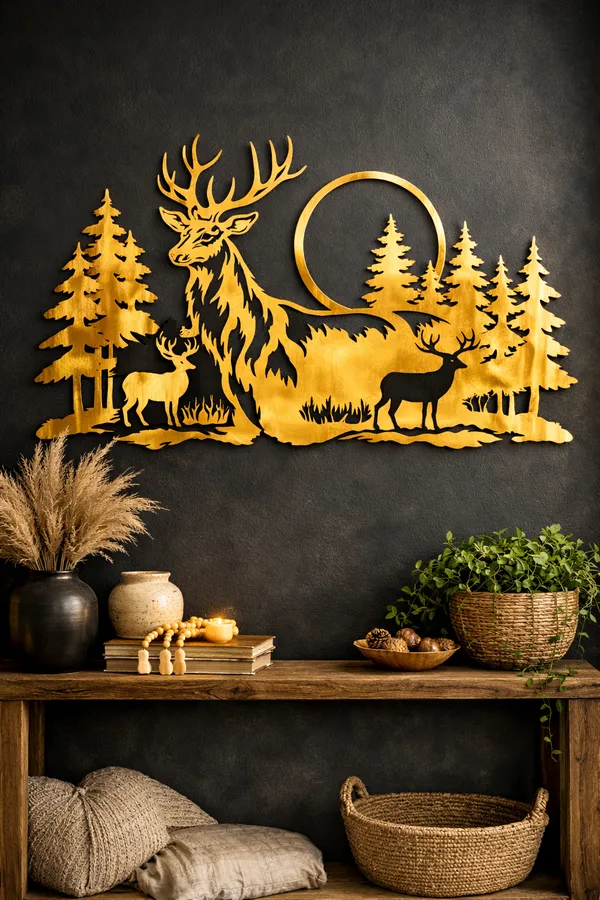Deer_Forest_Metal_Wall_Art