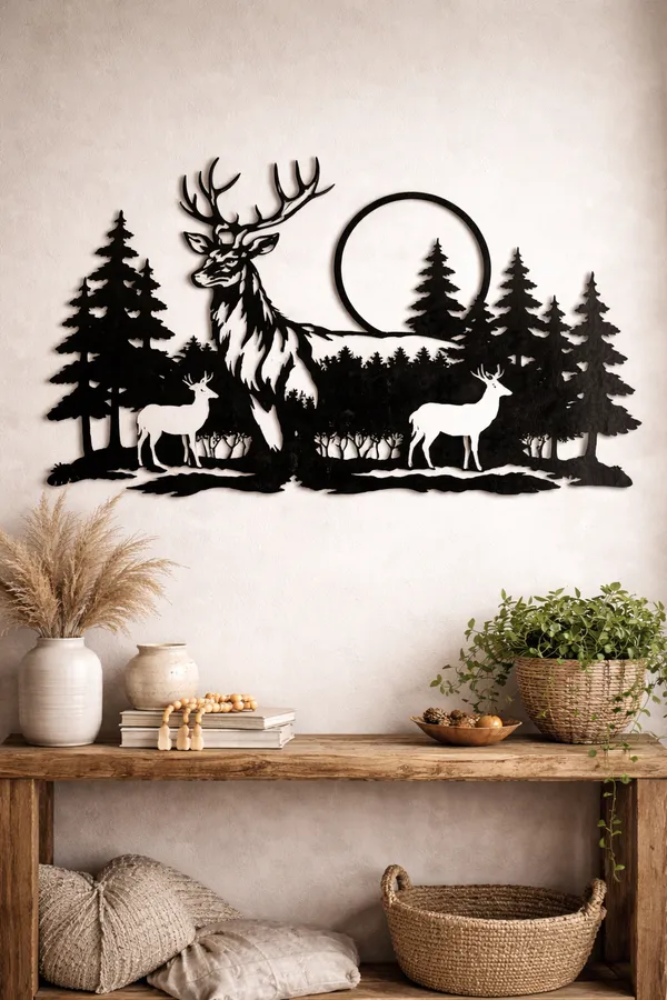 Deer_Forest_Metal_Wall_Art