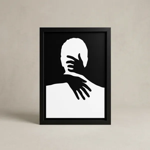 Abstract_Black_And_White_Hand_Silhouette_Framed_Wall_Art