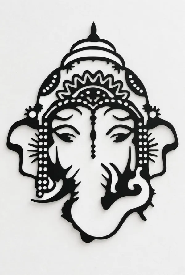 Ganesha_Laser-Cut_Metal_Wall_Art