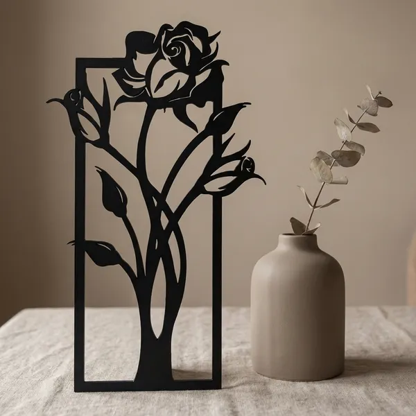 Set_Of_3_Decorative_Metal_Wall_Art_Panels_-_Floral_Design_(Rose,_Daisy_&_Calla_Lily)