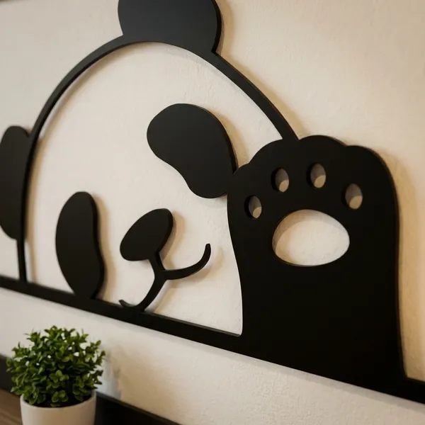 Panda_Wall_Art_-_Decorative_Metal_Wall_Frame
