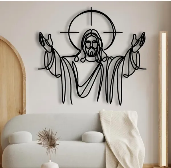 Jesus_Christ_Line_Art_?_Laser_Cut_MS_Metal_Wall_Art_|_Christian_Religious_Wall_Decor_|_Modern_Minimalist_Powder-Coated_Mild_Steel_Hanging