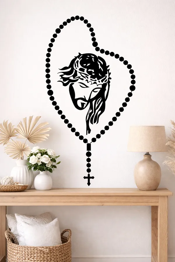 Jesus_Rosary_Cross_Metal_Wall_Art