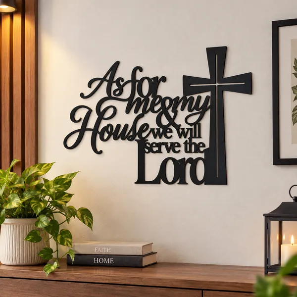 Joshua_24:15_Scripture_Metal_Sign,_Metal_Christian_Cross_Wall_Art,_Religious_Metal_Wall_Sign,_