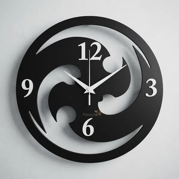 Modern_Black_Artistic_Wall_Clock_With_Yin-Yang_Inspired_Design