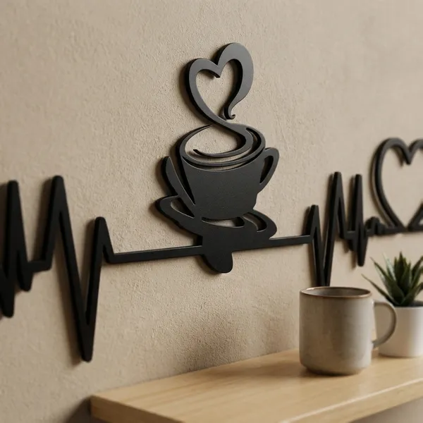 Coffee_&_Hearts_Ekg_Heartbeat_Metal_Wall_Decor