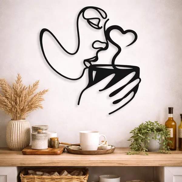 Minimalist_Coffee_Love_Metal_Wall_Art