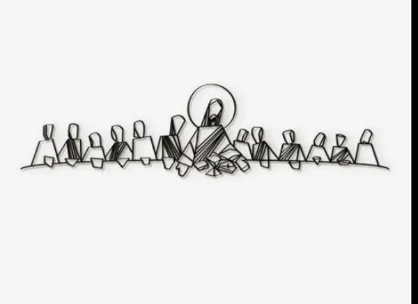Minimalist_Last_Supper_?_Laser_Cut_MS_Metal_Wall_Art_|_Abstract_Christian_Line_Art_|_Jesus_&_Disciples_|_Powder-Coated_Mild_Steel_Wall_Hanging