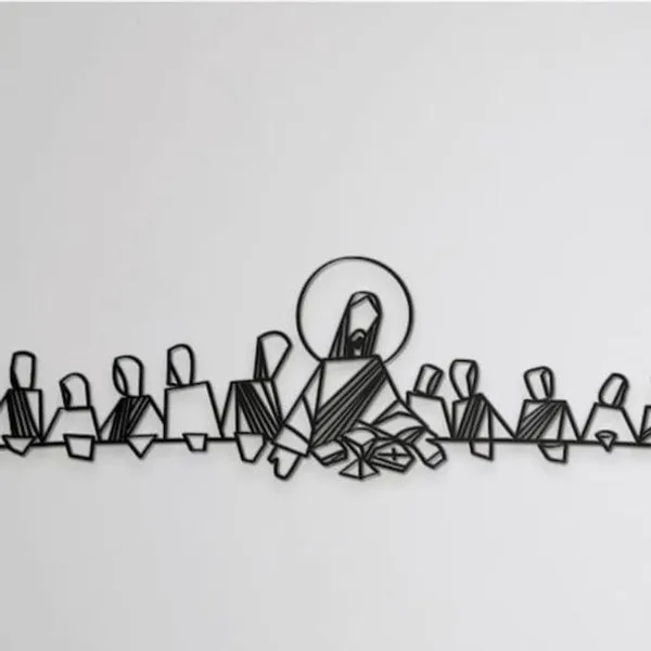 Minimalist_Last_Supper_?_Laser_Cut_MS_Metal_Wall_Art_|_Abstract_Christian_Line_Art_|_Jesus_&_Disciples_|_Powder-Coated_Mild_Steel_Wall_Hanging
