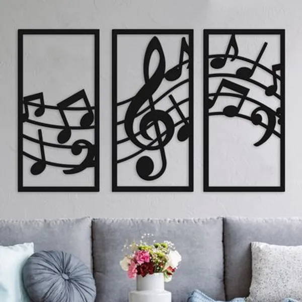 Musical_Notes_3-Panel_?_Laser_Cut_MS_Metal_Wall_Art_|_Modern_Music_Wall_Decor_|_Treble_Clef_Powder-Coated_Mild_Steel_Hanging