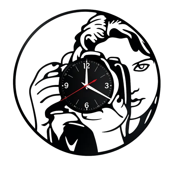 Photographer_Camera_Wall_Clock_Metal_Art