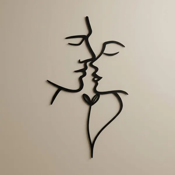 Abstract_Line_Art_Face_Wall_Decor_-_Black_Metal_Wall_Hanging