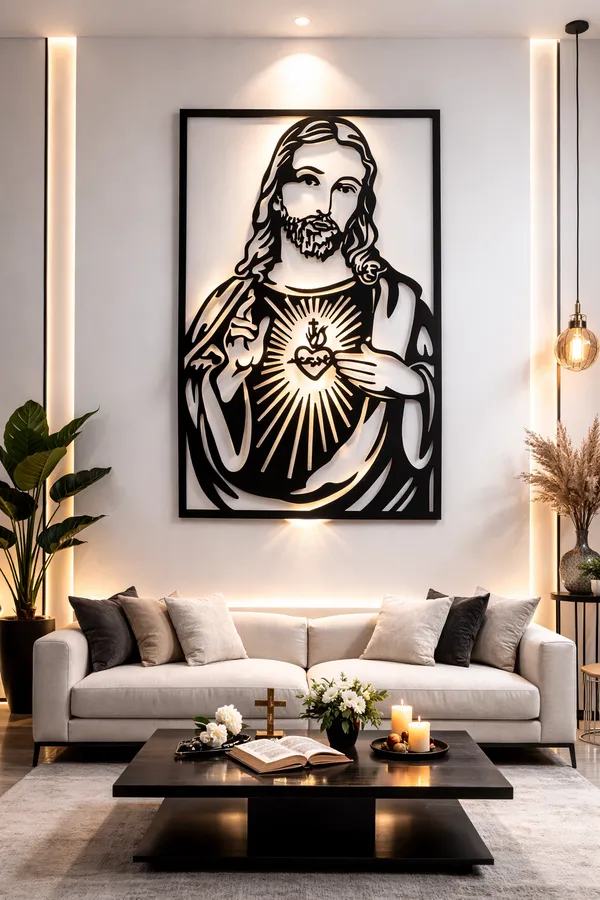 Sacred_Heart_of_Jesus_Metal_Wall_Art_Frame