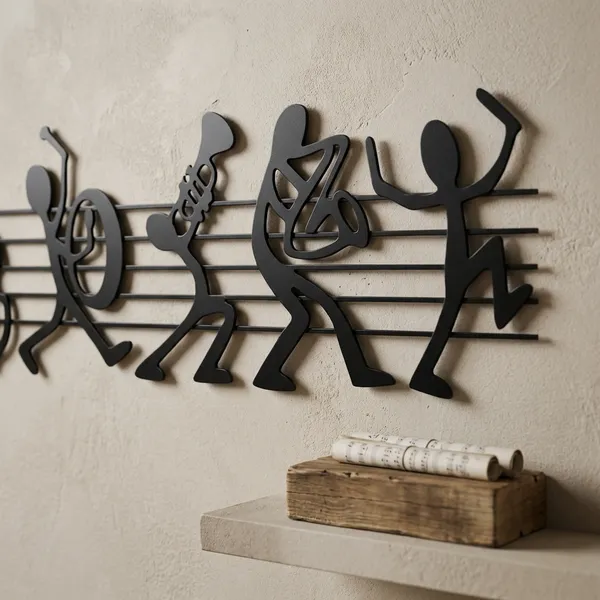 Musical_Band_Stick_Figures_Wall_Decor_Art_Print