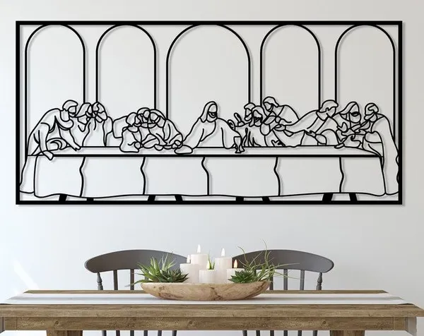 The_Last_Supper_?_Laser_Cut_MS_Metal_Wall_Art