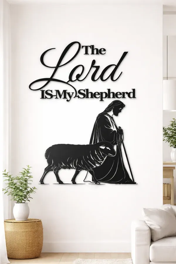 The_Lord_Is_My_Shepherd_Metal_Wall_Art