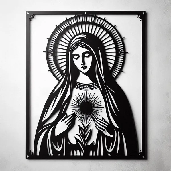 Virgin_Mary_Sacred_Heart_?_Laser_Cut_MS_Metal_Wall_Art_|_Blessed_Mother_Christian_Wall_Decor_|_Powder-Coated_Mild_Steel_Religious_Hanging