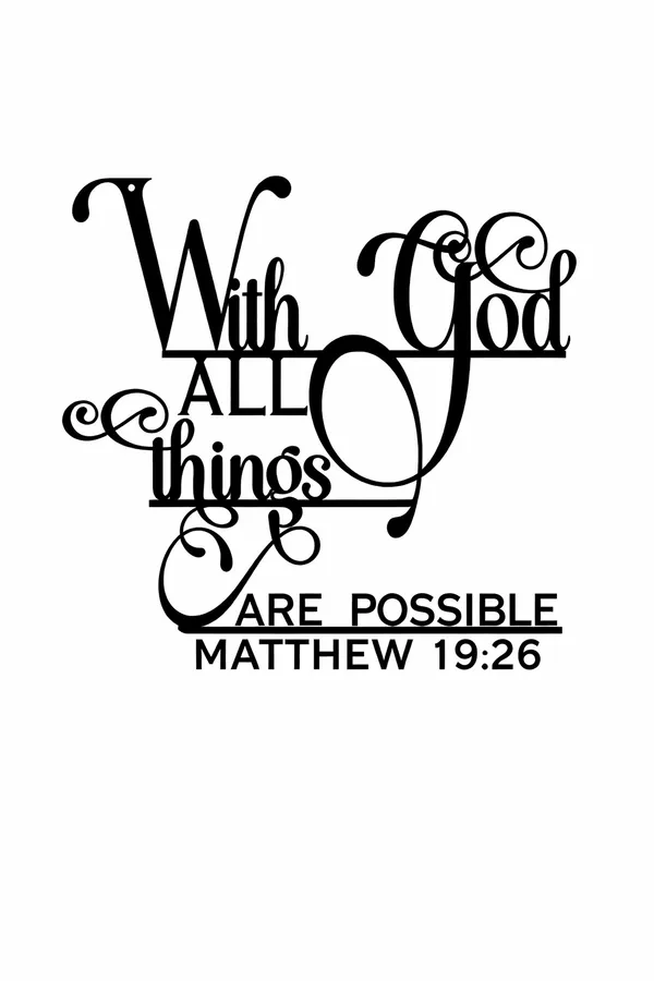 With_God_All_Things_Are_Possible?_Metal_Wall_Art_(Matthew_19:26)