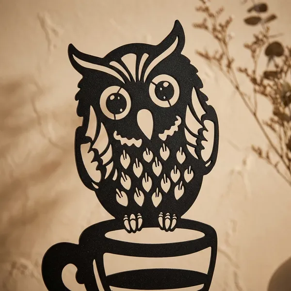 Set_Of_3_Owls_On_Coffee_Cups_Metal_Wall_Art_Decoration