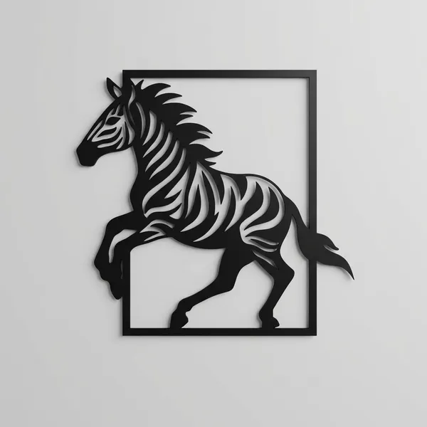 3D_Metal_Zebra_Wall_Art_Decor_-_Black_Frame_Design